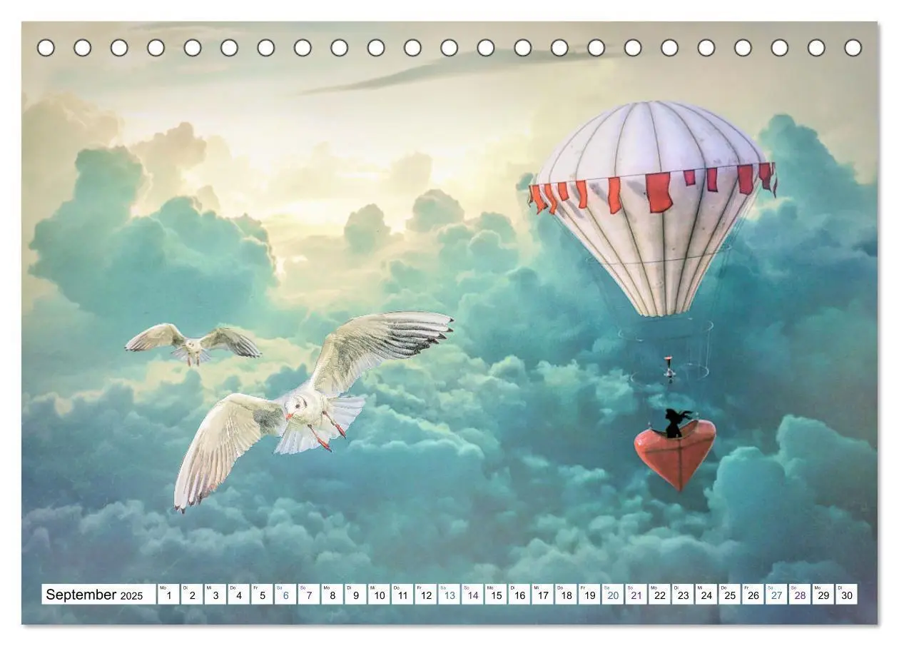 Bild: 9783435067398 | Fliegen, Fliegen - humorvolle Montagen (Tischkalender 2025 DIN A5...