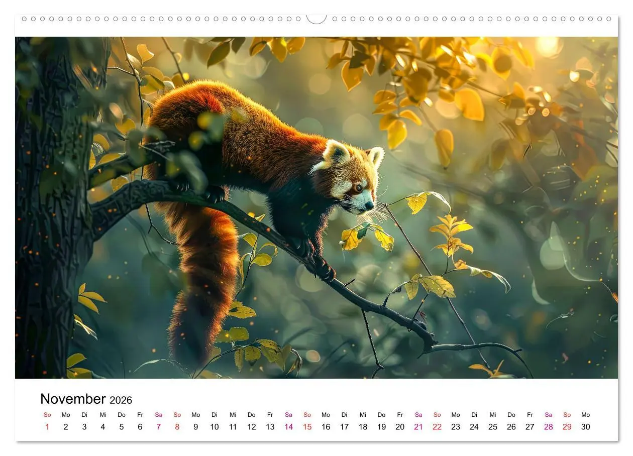 Bild: 9783457397398 | Der Rote Panda (hochwertiger Premium Wandkalender 2026 DIN A2...
