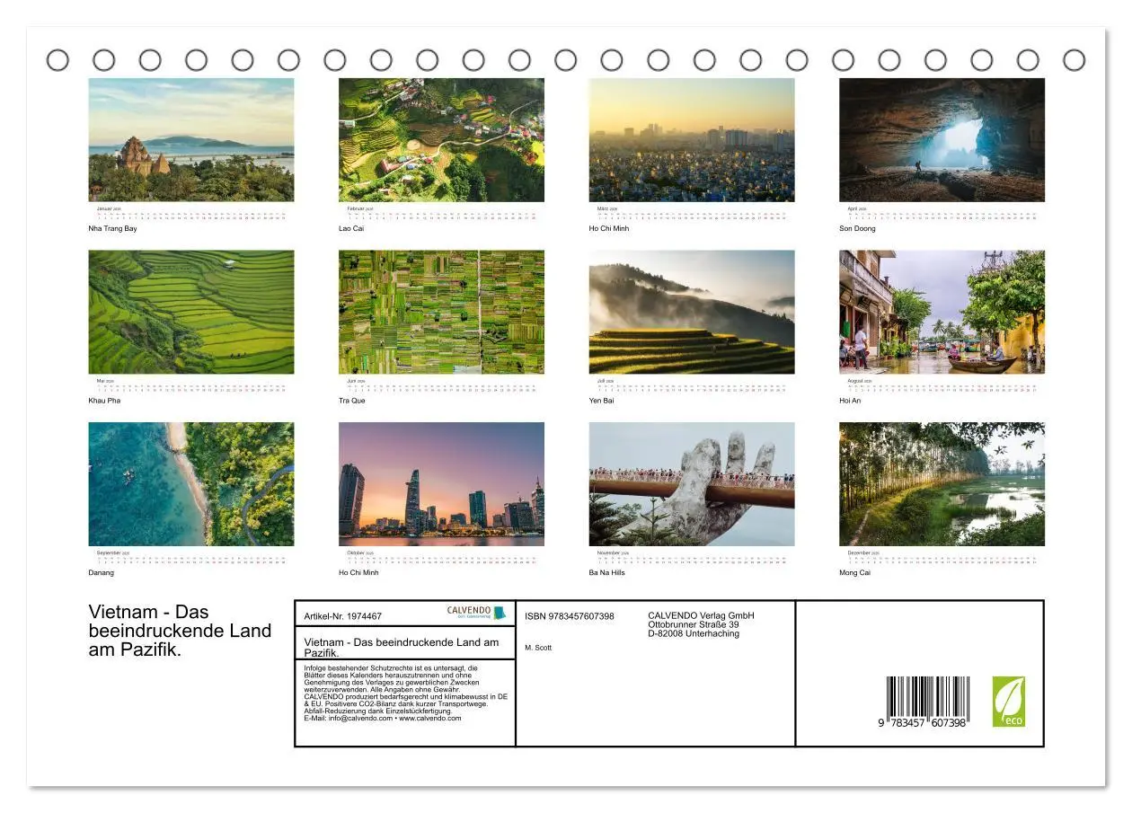 Bild: 9783457607398 | Vietnam - Das beeindruckende Land am Pazifik. (Tischkalender 2026...
