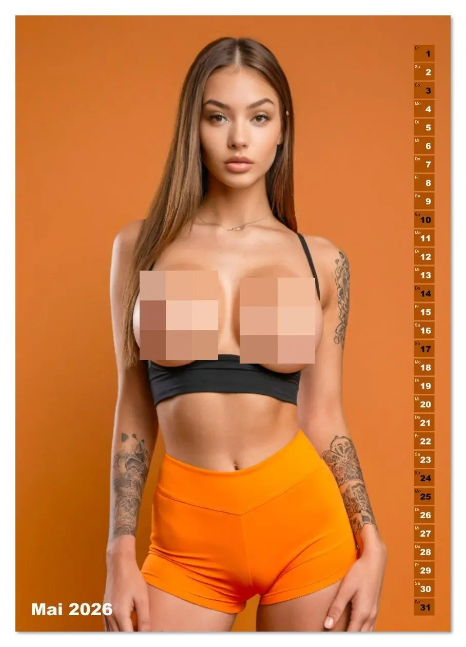 Bild: 9783516627398 | NACKTE BRÜSTE - Unzensierte Frauen mit Tattoo (Wandkalender 2026...