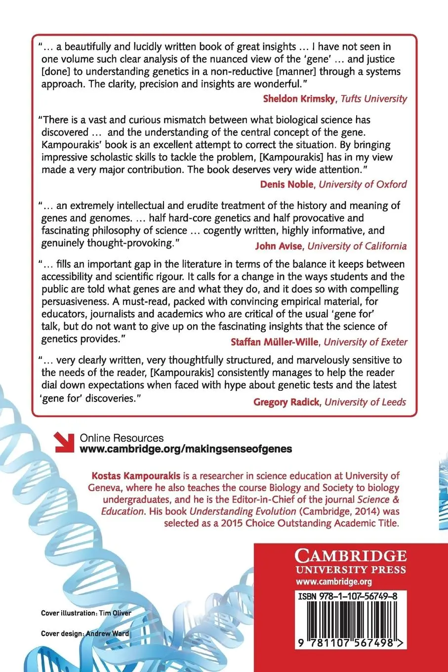 Rückseite: 9781107567498 | Making Sense of Genes | Kostas Kampourakis | Taschenbuch | Englisch