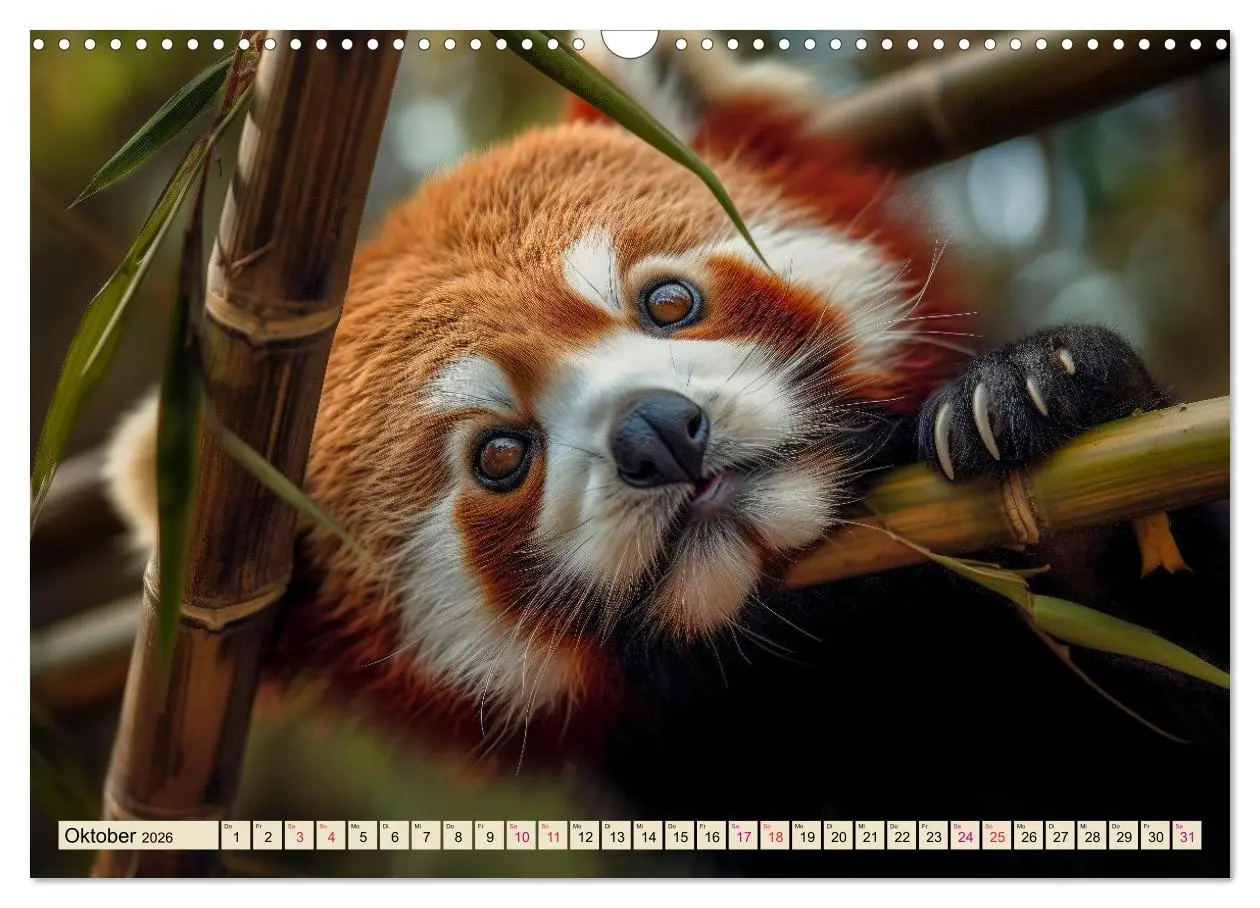 Bild: 9783457527498 | Roter Panda - gefährdeter Katzenbär (Wandkalender 2026 DIN A3...
