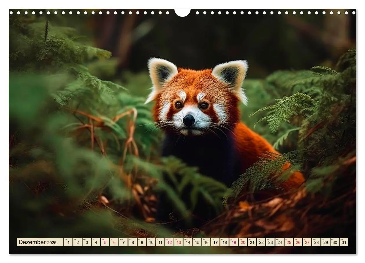 Bild: 9783457527498 | Roter Panda - gefährdeter Katzenbär (Wandkalender 2026 DIN A3...