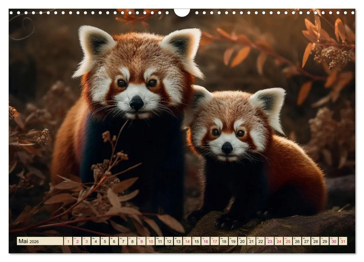 Bild: 9783457527498 | Roter Panda - gefährdeter Katzenbär (Wandkalender 2026 DIN A3...