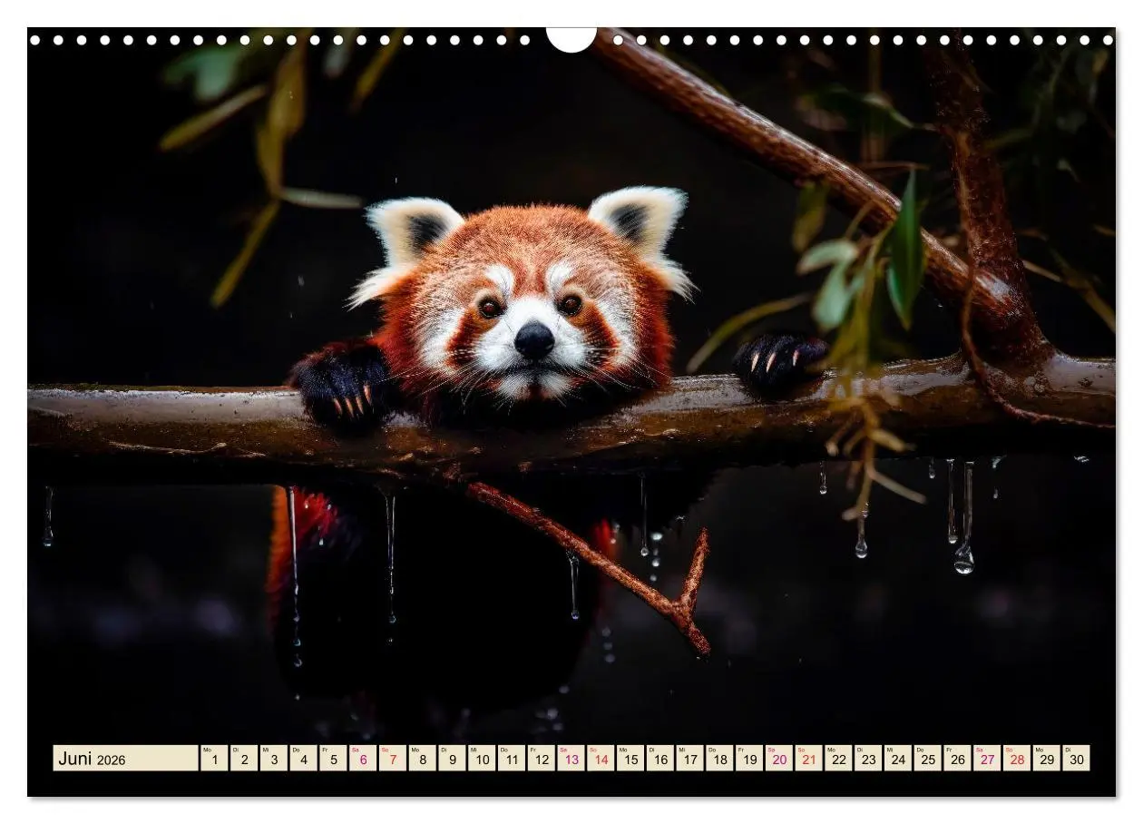 Bild: 9783457527498 | Roter Panda - gefährdeter Katzenbär (Wandkalender 2026 DIN A3...