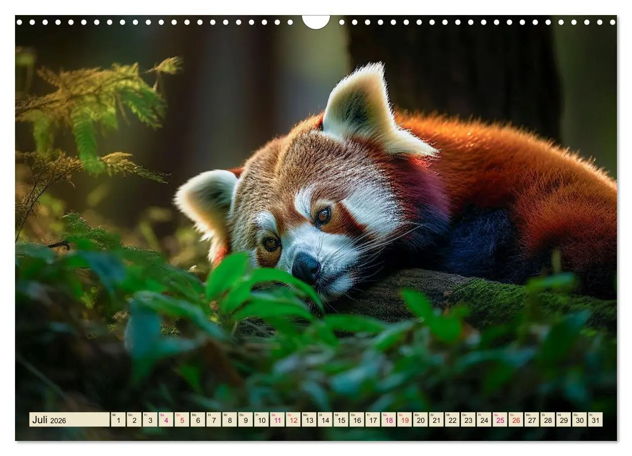 Bild: 9783457527498 | Roter Panda - gefährdeter Katzenbär (Wandkalender 2026 DIN A3...