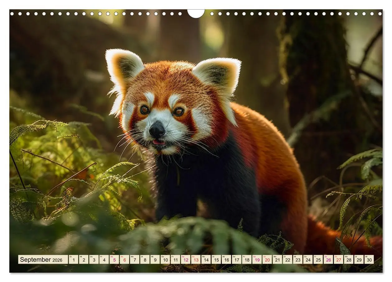 Bild: 9783457527498 | Roter Panda - gefährdeter Katzenbär (Wandkalender 2026 DIN A3...