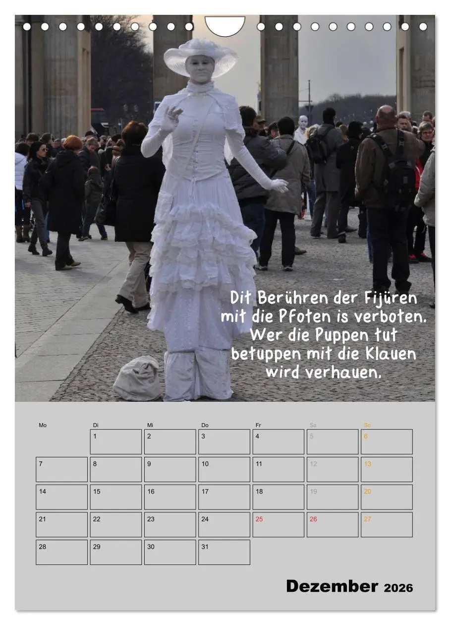 Bild: 9783516477498 | Berliner Straßenfoto Kalender 2026 (Wandkalender 2026 DIN A4 hoch),...