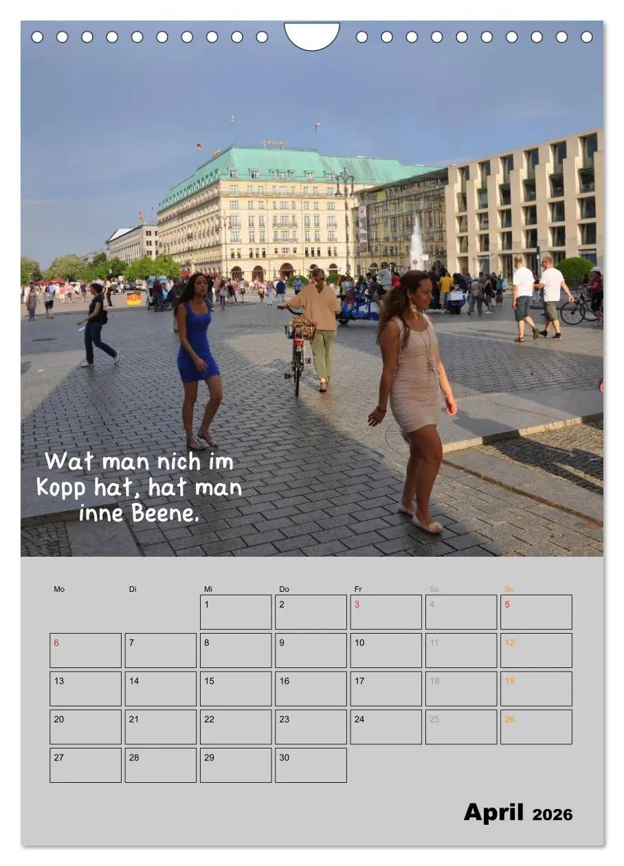 Bild: 9783516477498 | Berliner Straßenfoto Kalender 2026 (Wandkalender 2026 DIN A4 hoch),...