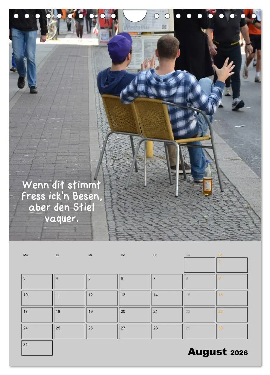Bild: 9783516477498 | Berliner Straßenfoto Kalender 2026 (Wandkalender 2026 DIN A4 hoch),...