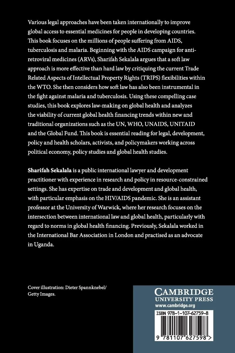 Rückseite: 9781107627598 | Soft Law and Global Health Problems | Sharifah Sekalala | Taschenbuch