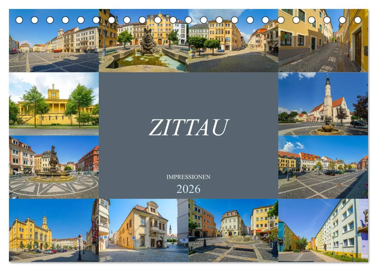 Cover: 9783457827598 | Zittau Impressionen (Tischkalender 2026 DIN A5 quer), CALVENDO...