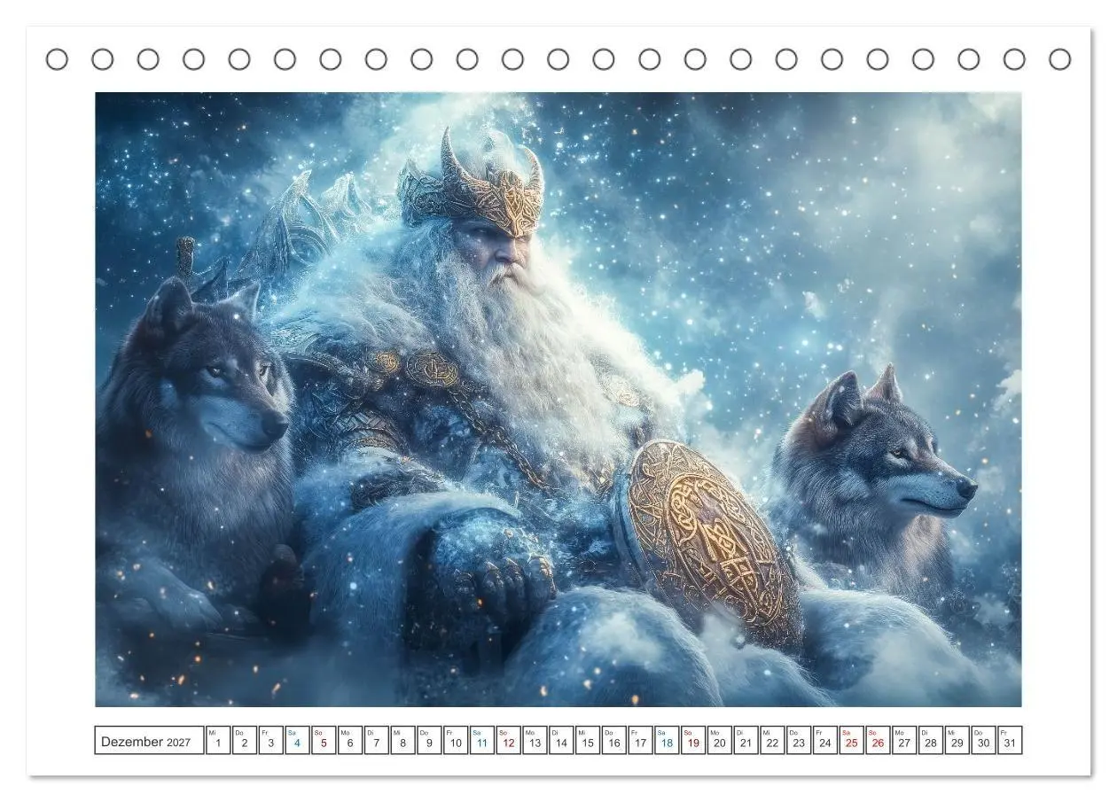 Bild: 9783516777598 | Die Götter des Nordens (Tischkalender 2027 DIN A5 quer), CALVENDO...