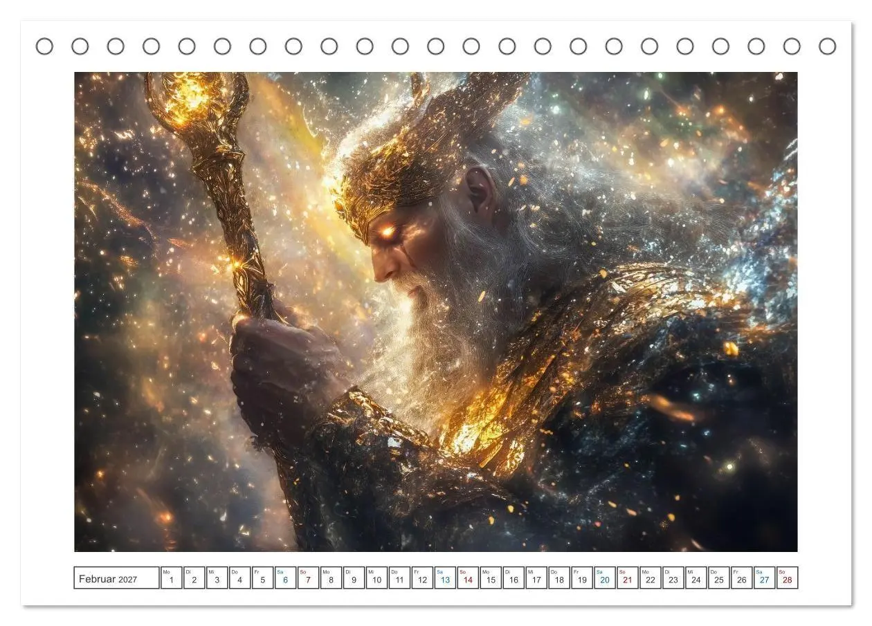 Bild: 9783516777598 | Die Götter des Nordens (Tischkalender 2027 DIN A5 quer), CALVENDO...