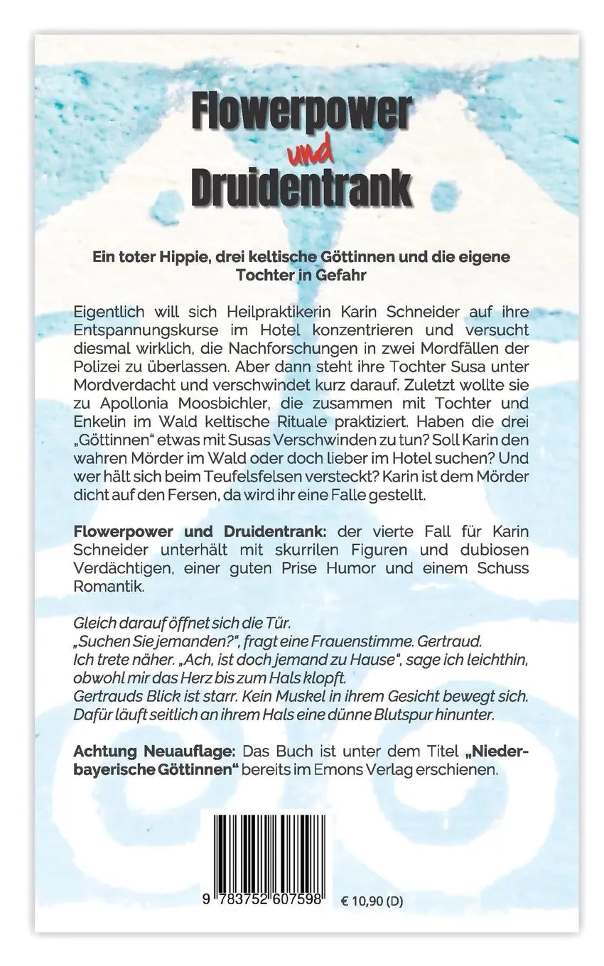 Rückseite: 9783752607598 | Flowerpower und Druidentrank | Krimi | Ingrid Werner | Taschenbuch