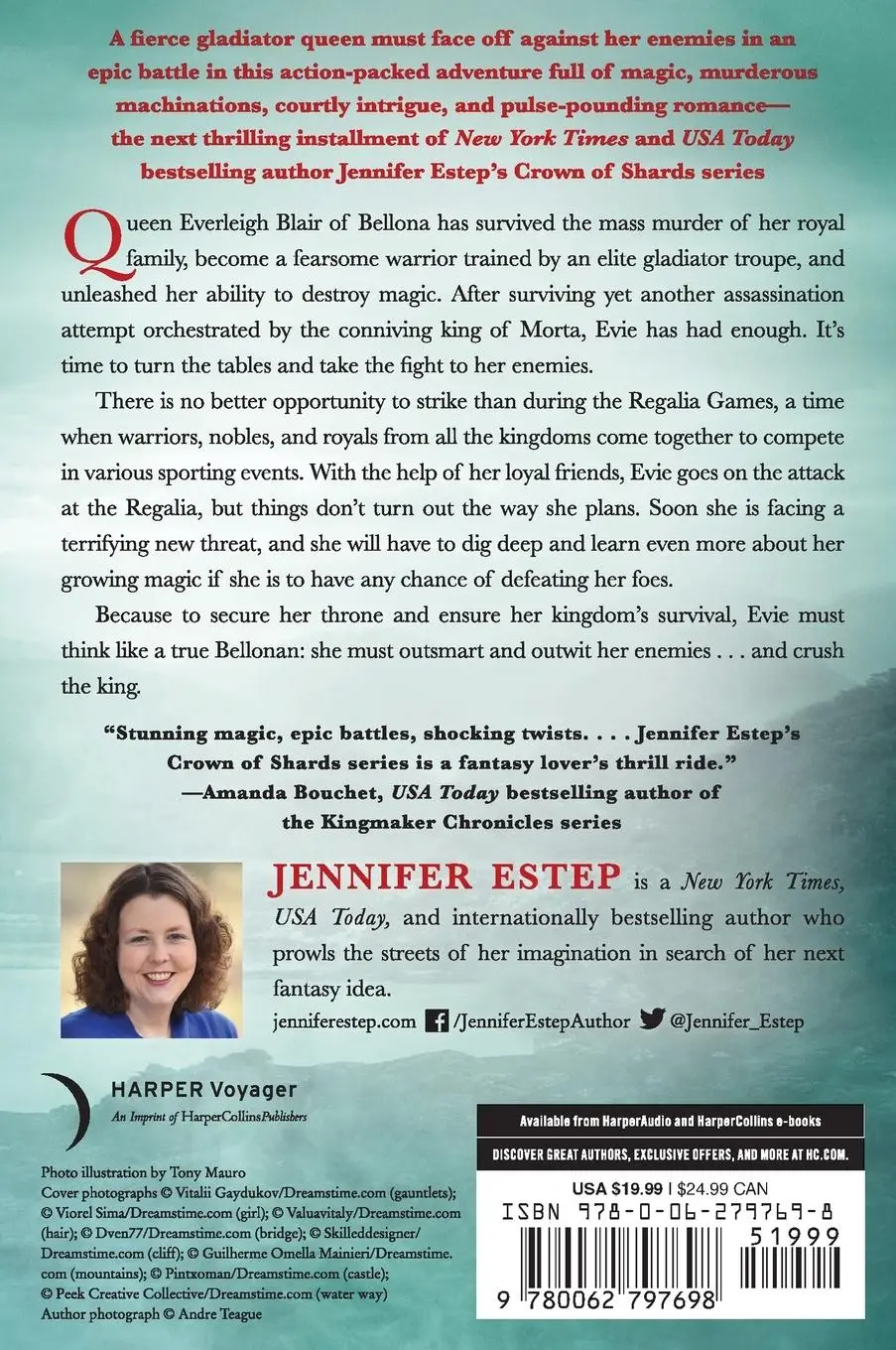 Rückseite: 9780062797698 | Crush the King | Jennifer Estep | Taschenbuch | Englisch | 2020
