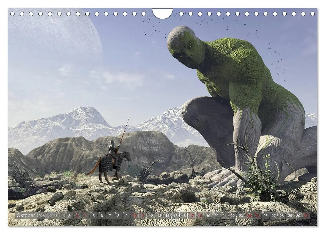 Bild: 9783457817698 | Helden, Drachen und Magie (Wandkalender 2026 DIN A4 quer), CALVENDO...