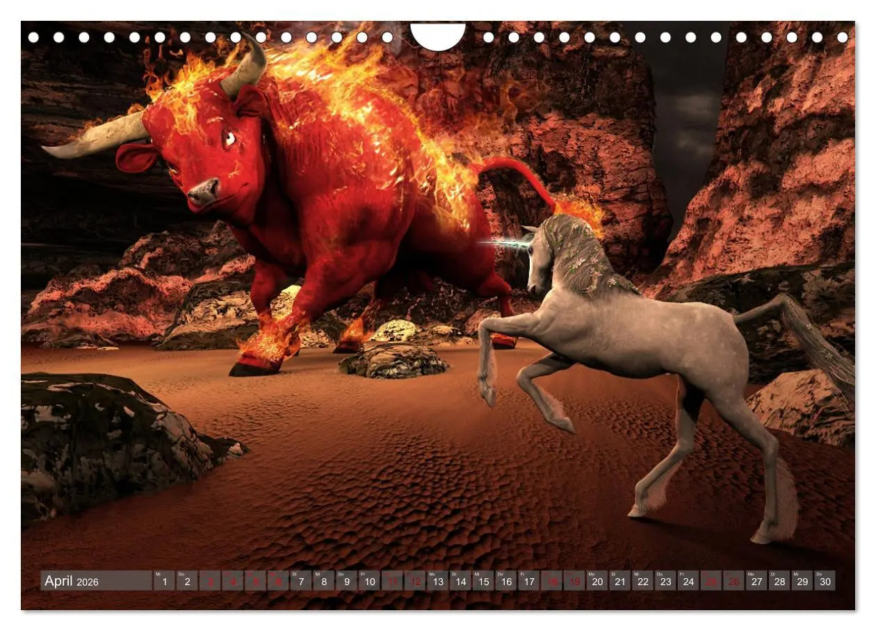 Bild: 9783457817698 | Helden, Drachen und Magie (Wandkalender 2026 DIN A4 quer), CALVENDO...