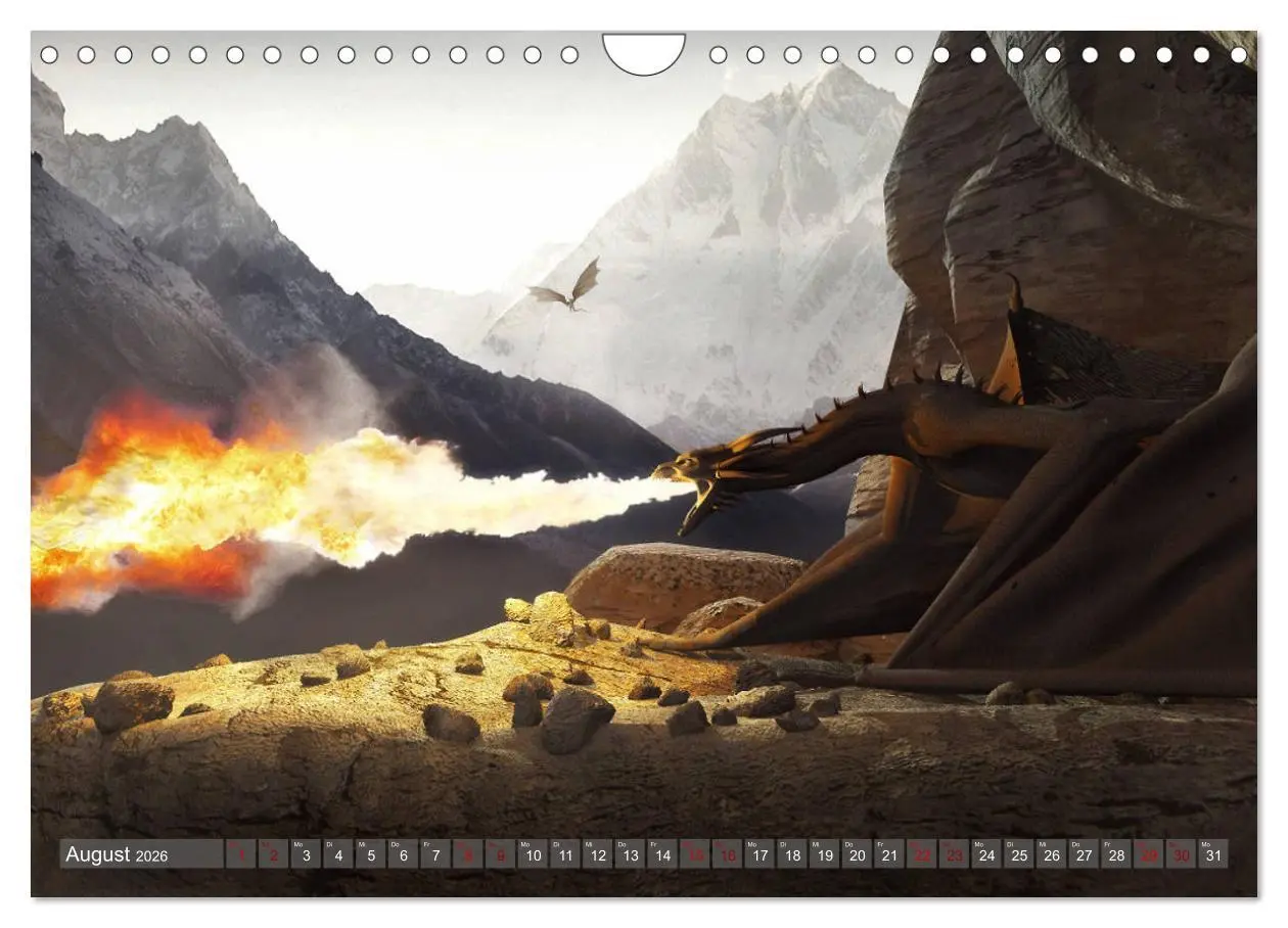 Bild: 9783457817698 | Helden, Drachen und Magie (Wandkalender 2026 DIN A4 quer), CALVENDO...