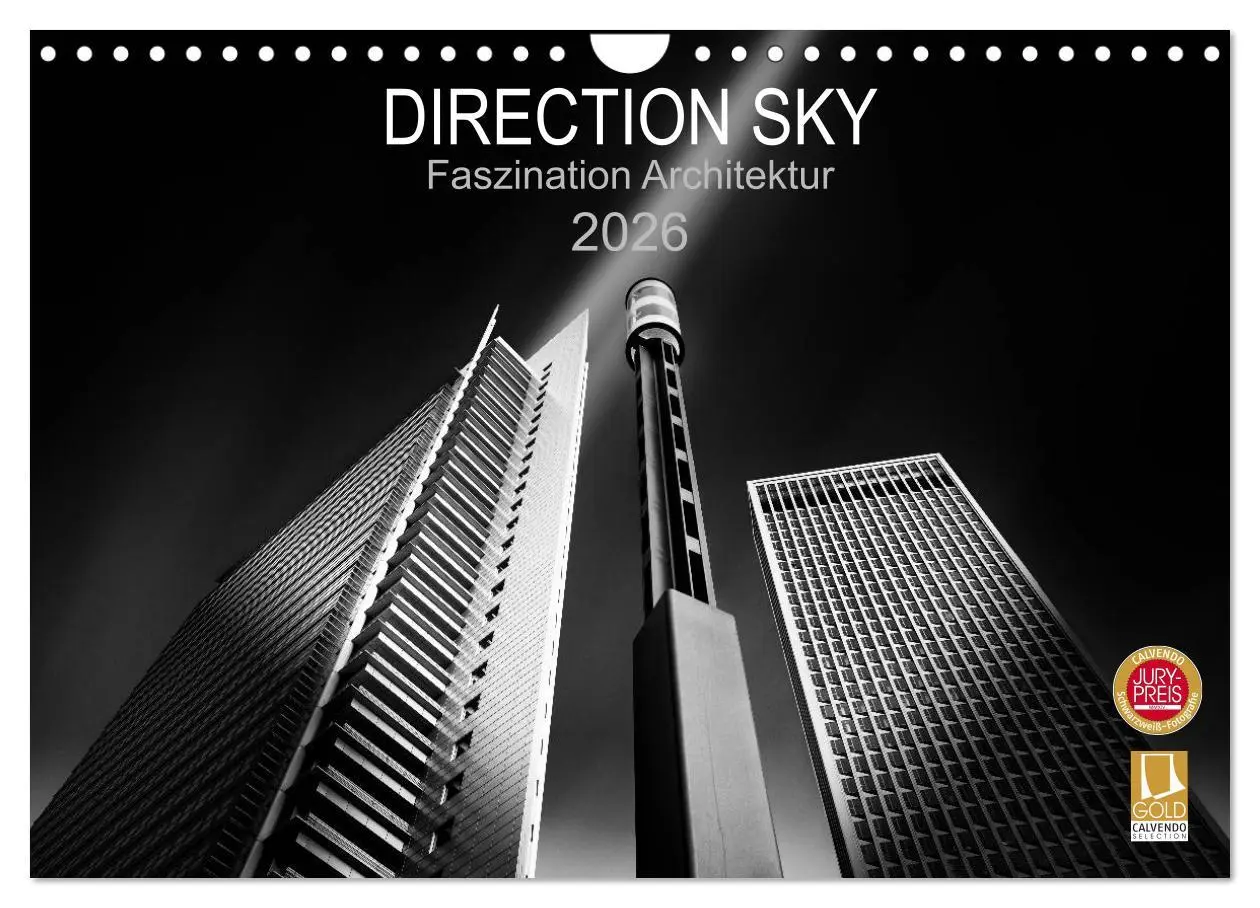 Cover: 9783516077698 | Direction Sky - Faszination Architektur 2026 (Wandkalender 2026 DIN...