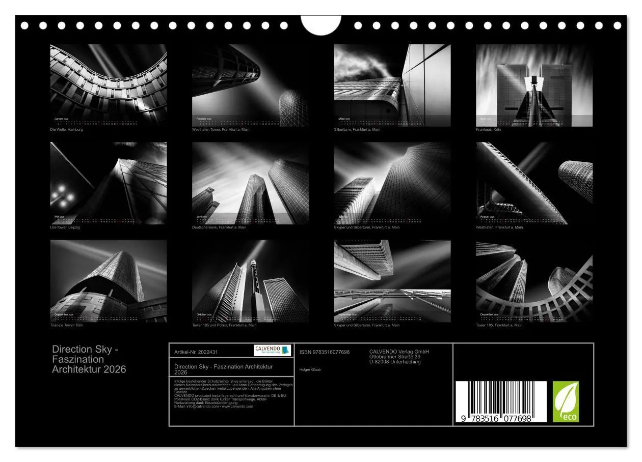 Bild: 9783516077698 | Direction Sky - Faszination Architektur 2026 (Wandkalender 2026 DIN...
