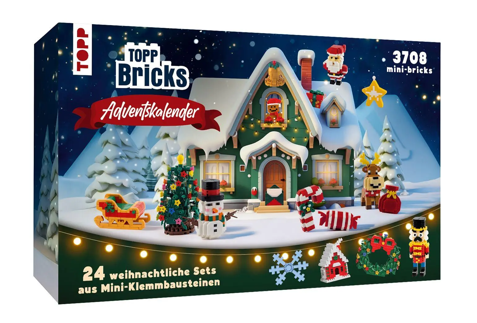 Cover: 4007742187798 | TOPP Bricks Adventskalender - 24 weihnachtliche Sets aus...