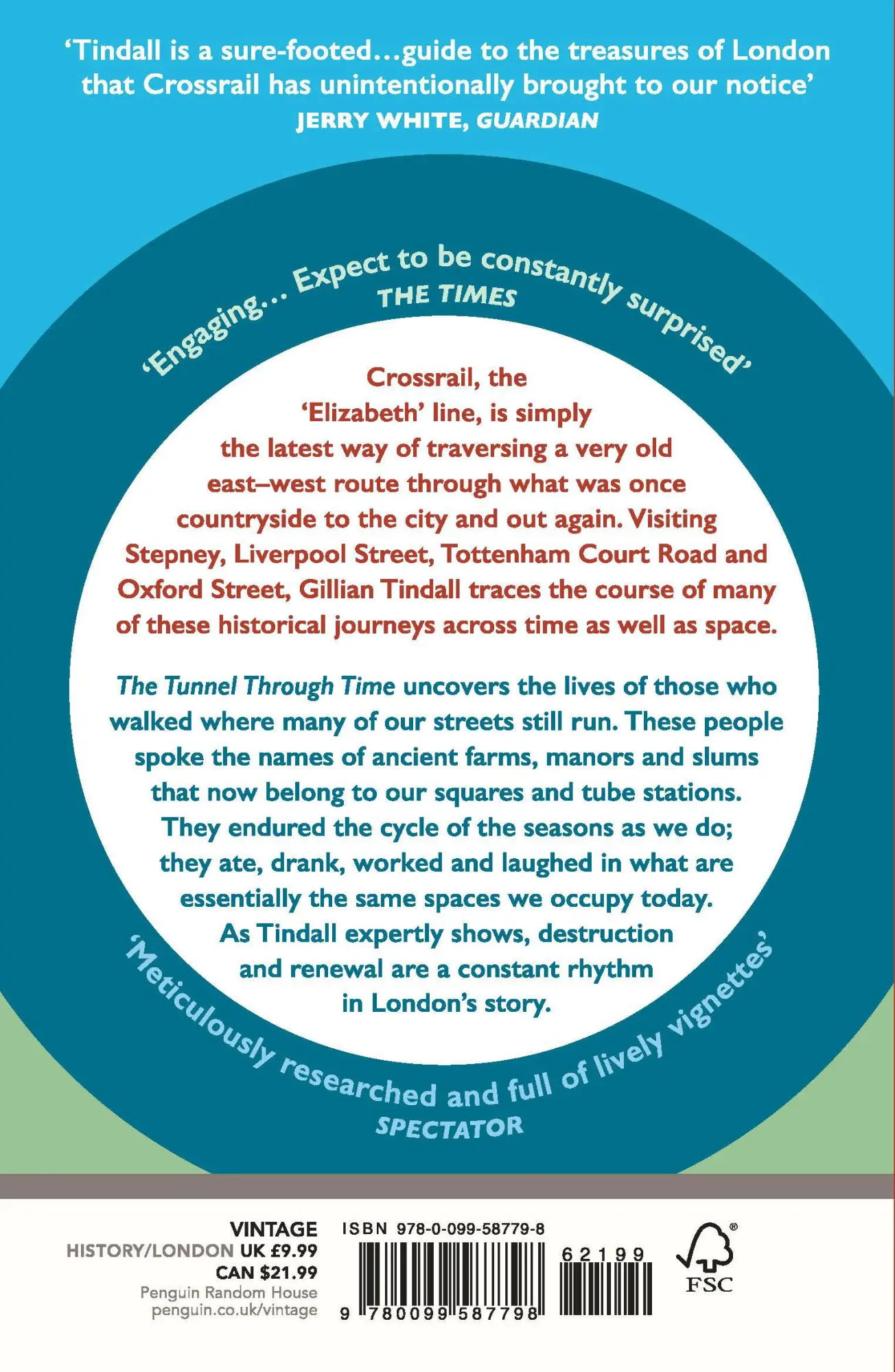 Rückseite: 9780099587798 | The Tunnel Through Time | Gillian Tindall | Taschenbuch | Englisch