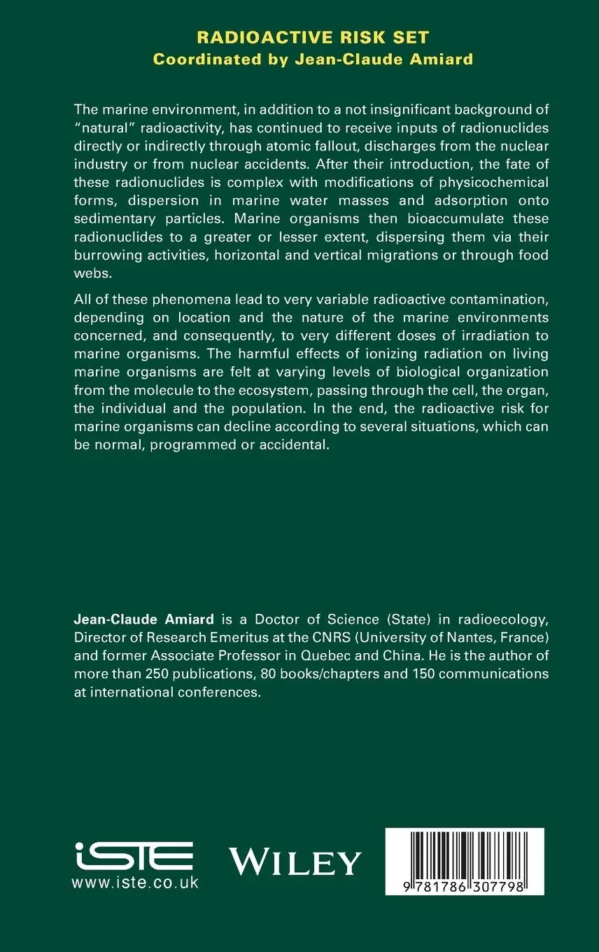 Rückseite: 9781786307798 | Marine Radioecology, Volume 6 | Jean-Claude Amiard | Buch | Englisch
