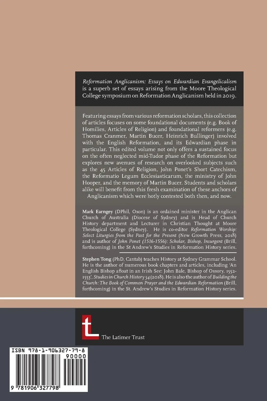 Rückseite: 9781906327798 | Reformation Anglicanism | Essays on Edwardian Evangelicalism | Buch