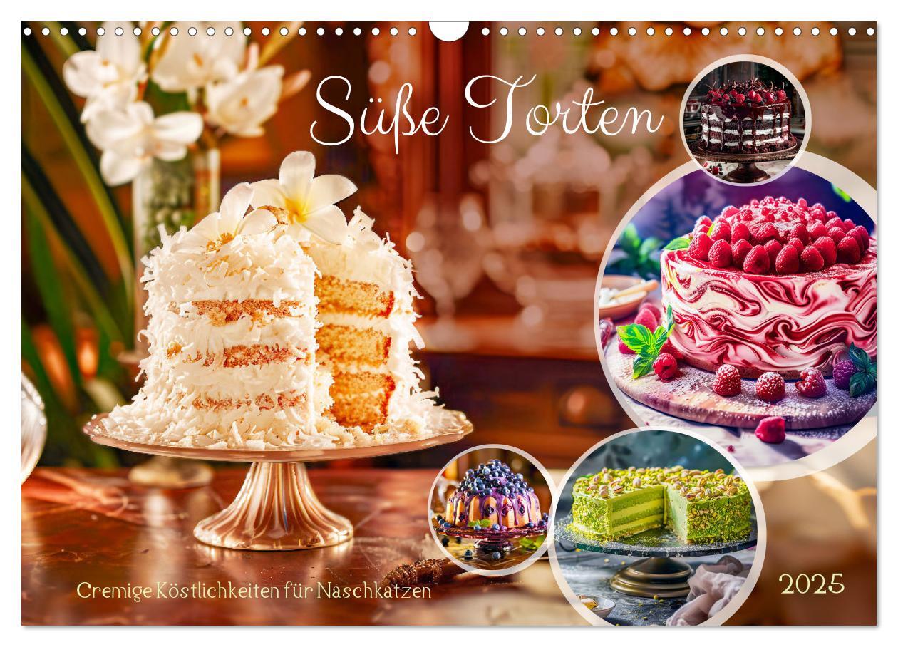 Cover: 9783383797798 | Süße Torten - Cremige Köstlichkeiten für Naschkatzen (Wandkalender...