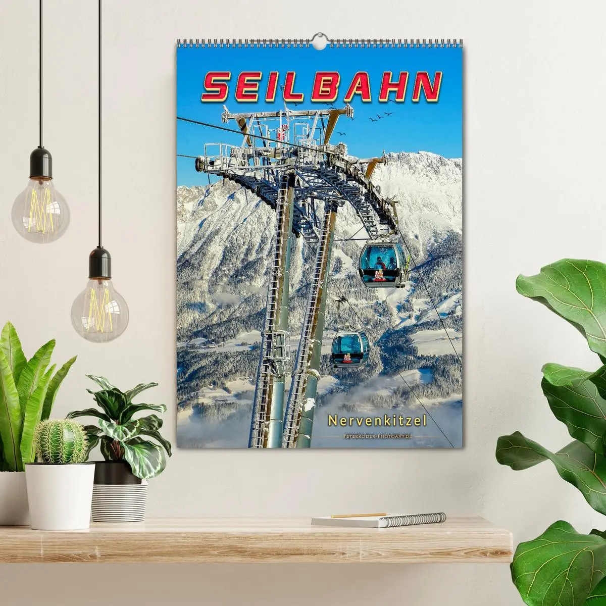 Bild: 9783516377798 | Nervenkitzel Seilbahn (Wandkalender 2026 DIN A2 hoch), CALVENDO...