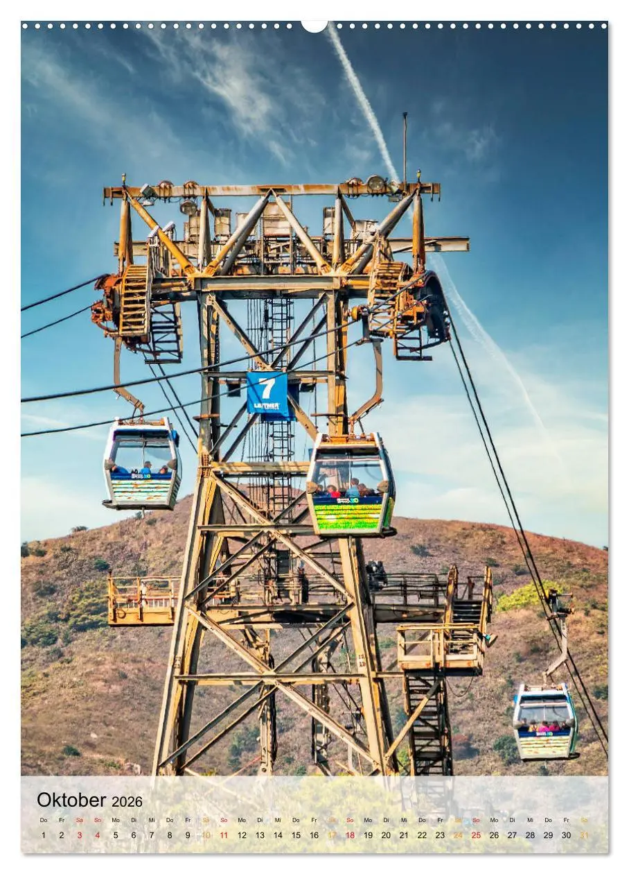 Bild: 9783516377798 | Nervenkitzel Seilbahn (Wandkalender 2026 DIN A2 hoch), CALVENDO...