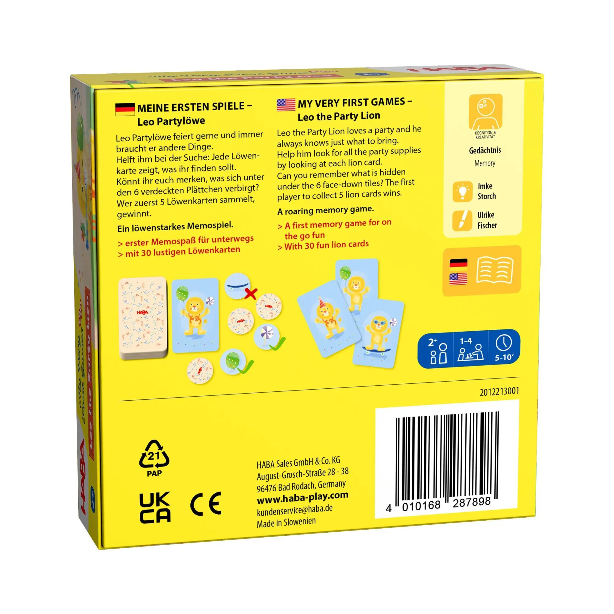 Bild: 4010168287898 | Meine ersten Spiele - Leo Partylöwe | Spiel | Deutsch | 2025