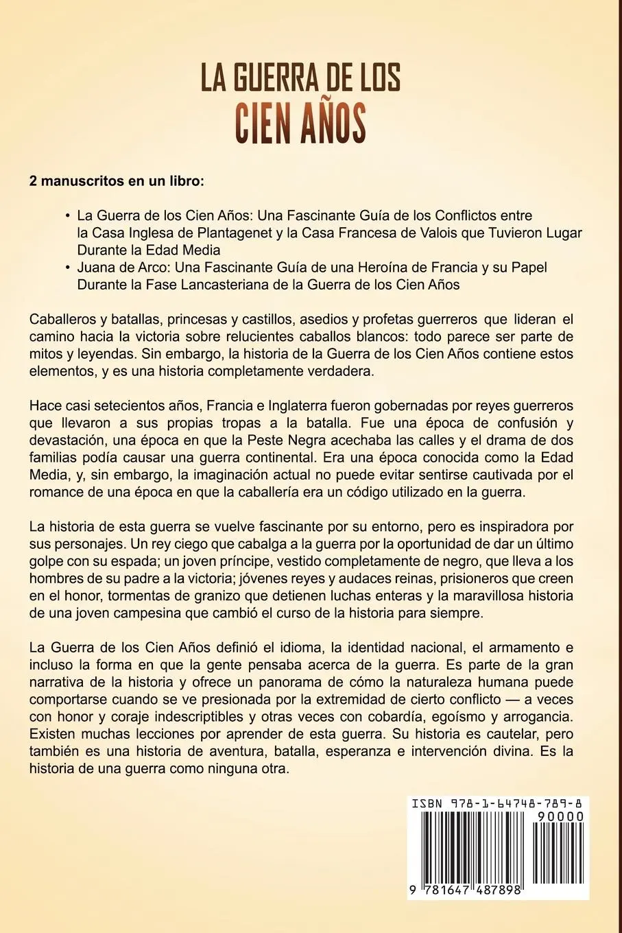 Rückseite: 9781647487898 | La Guerra de los Cien Años | Captivating History | Taschenbuch | 2020