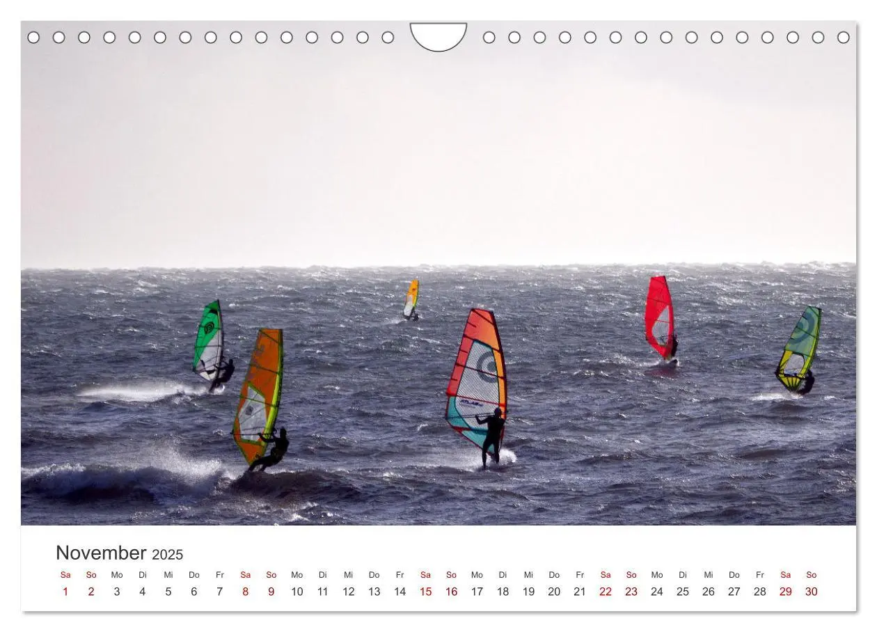 Bild: 9783383927898 | Windsurfen - Wellen und Wind (Wandkalender 2025 DIN A4 quer),...
