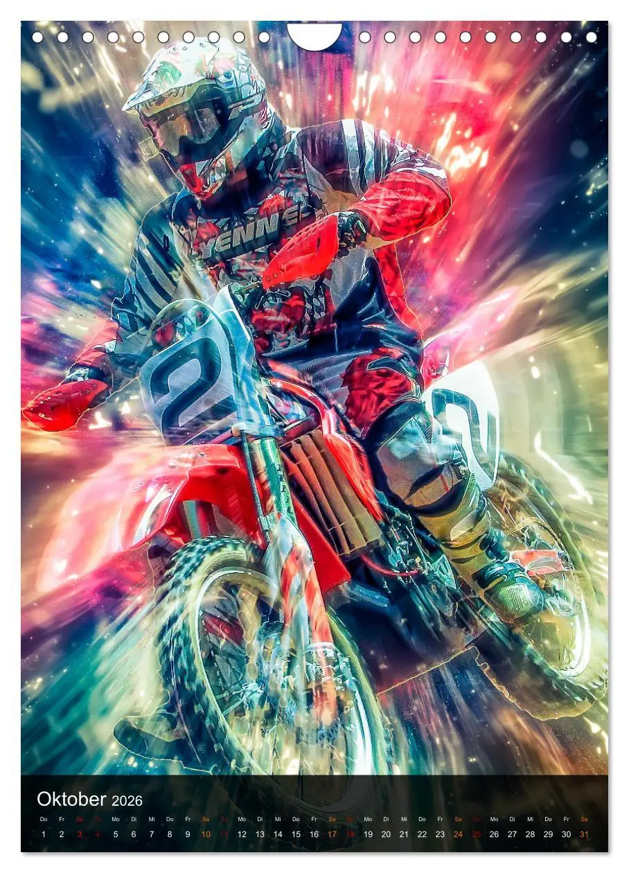 Bild: 9783516367898 | Motocross - einfach faszinierend (Wandkalender 2026 DIN A4 hoch),...