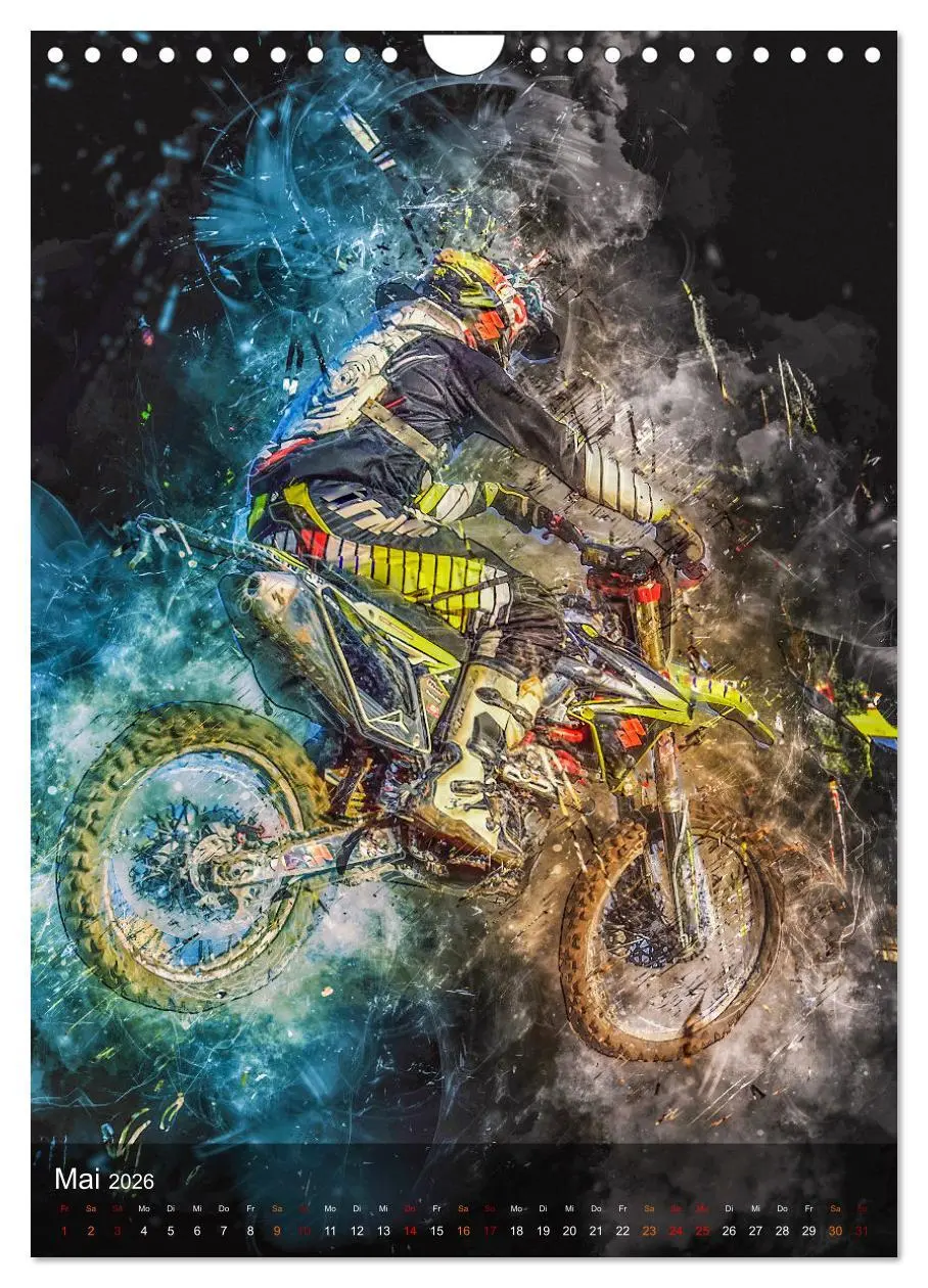 Bild: 9783516367898 | Motocross - einfach faszinierend (Wandkalender 2026 DIN A4 hoch),...