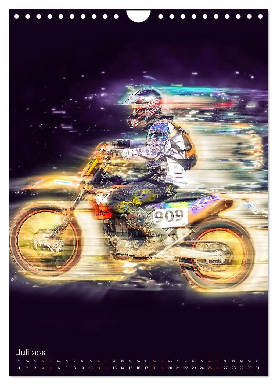 Bild: 9783516367898 | Motocross - einfach faszinierend (Wandkalender 2026 DIN A4 hoch),...