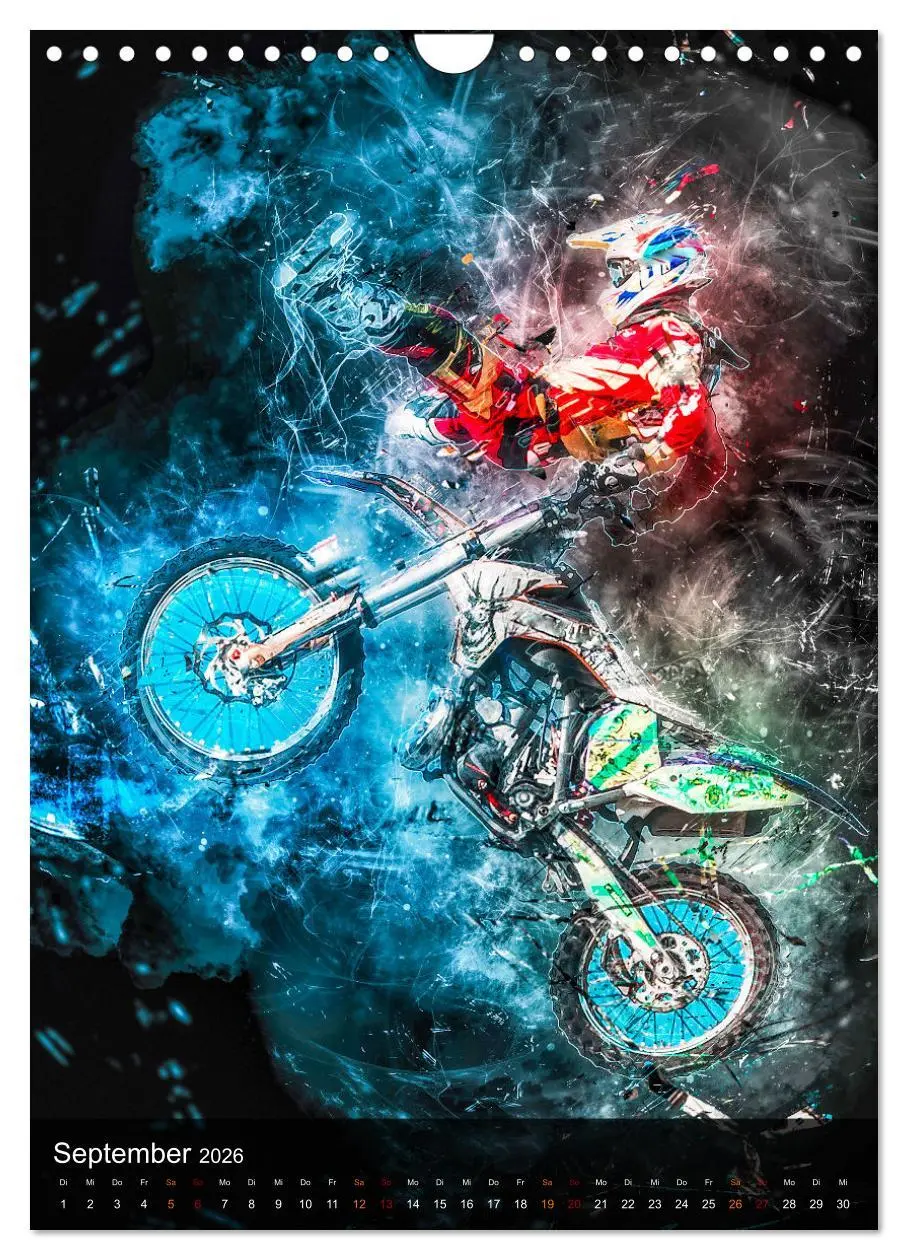 Bild: 9783516367898 | Motocross - einfach faszinierend (Wandkalender 2026 DIN A4 hoch),...