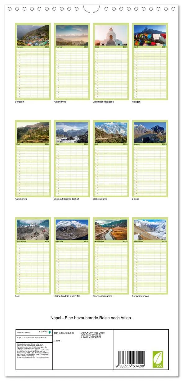 Bild: 9783516507898 | Familienplaner 2026 - Nepal - Eine bezaubernde Reise nach Asien....