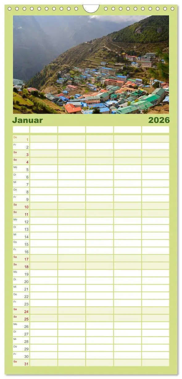 Bild: 9783516507898 | Familienplaner 2026 - Nepal - Eine bezaubernde Reise nach Asien....