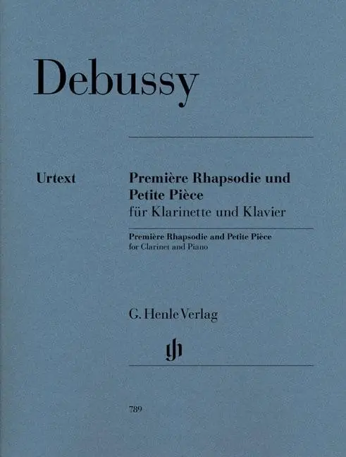 Cover: 9790201807898 | Claude Debussy - Première Rhapsodie und Petite Pièce für Klarinette...