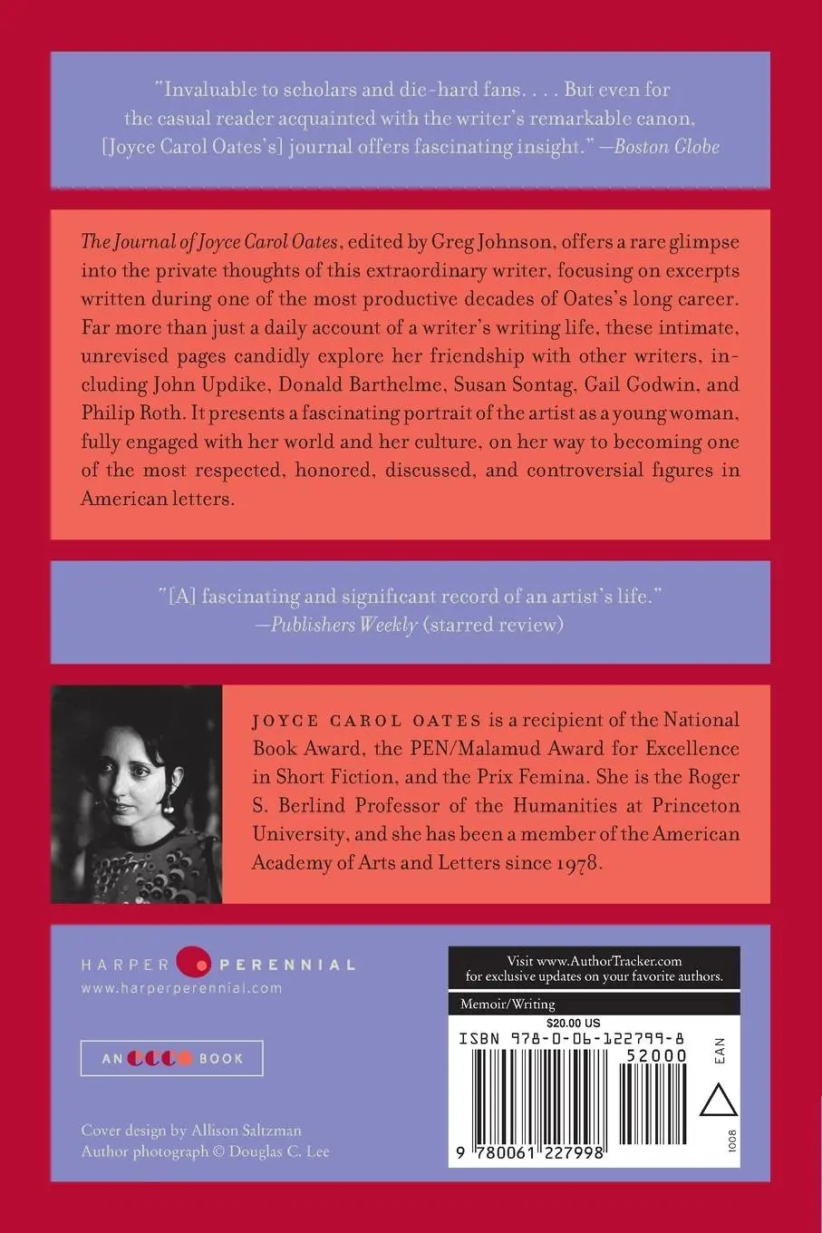 Rückseite: 9780061227998 | The Journal of Joyce Carol Oates | 1973-1982 | Joyce Carol Oates