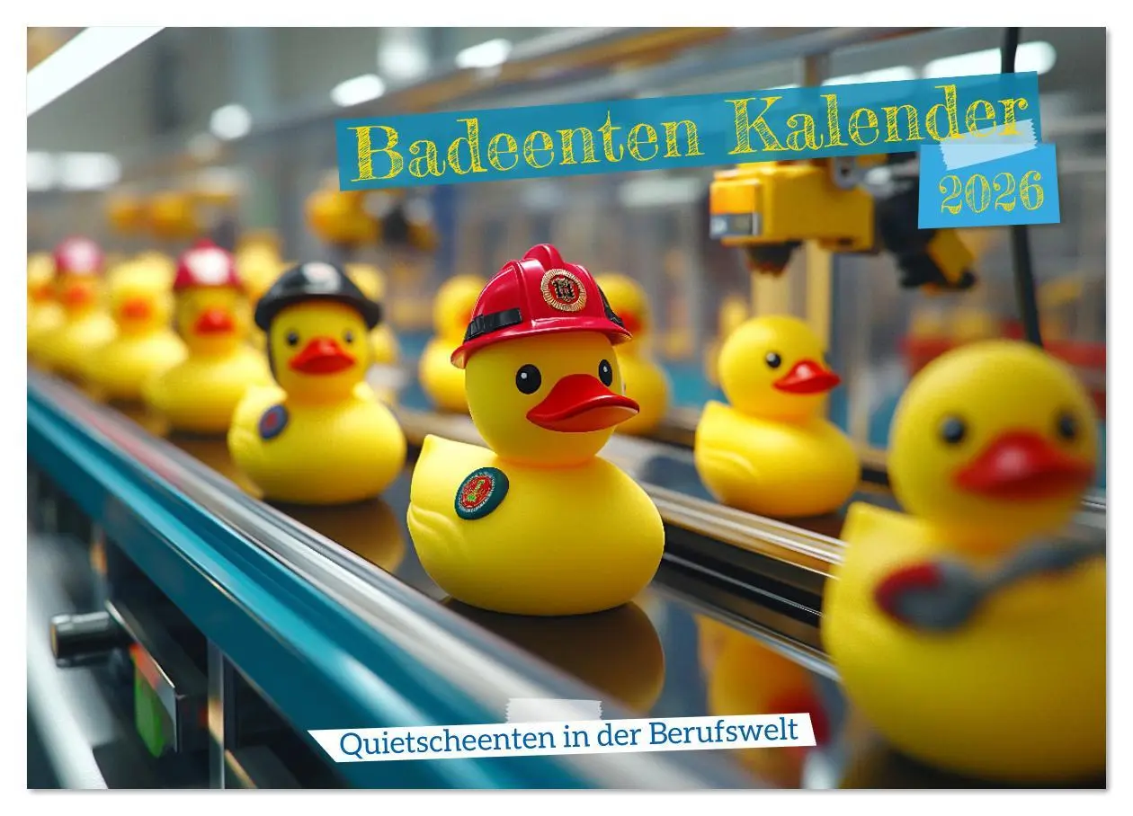 Cover: 9783457337998 | Badeenten Kalender - Quietscheenten in der Berufswelt (Wandkalender...