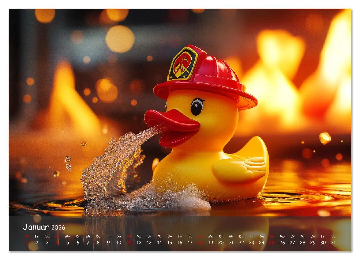 Bild: 9783457337998 | Badeenten Kalender - Quietscheenten in der Berufswelt (Wandkalender...