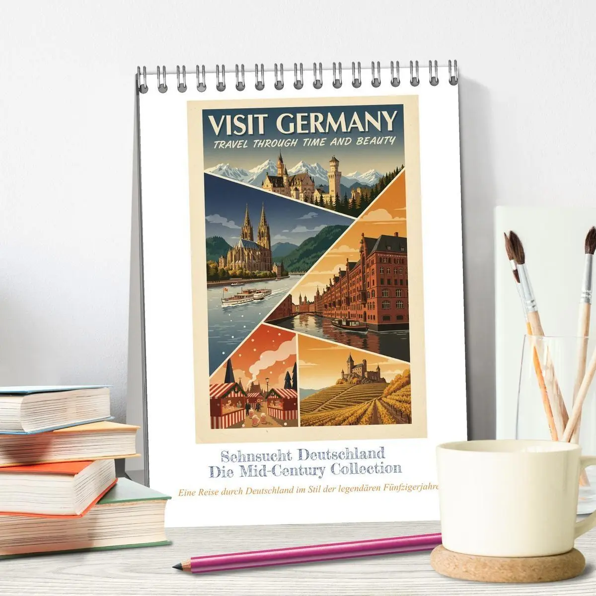 Bild: 9783516807998 | Sehnsucht Deutschland - Die Mid-Century Collection (Tischkalender...