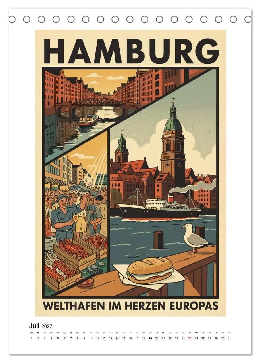 Bild: 9783516807998 | Sehnsucht Deutschland - Die Mid-Century Collection (Tischkalender...