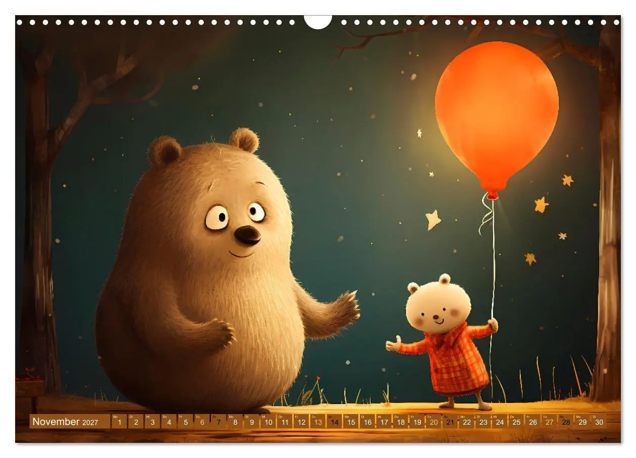Bild: 9783569207998 | Bärige Illustrationen (Wandkalender 2027 DIN A3 quer), CALVENDO...