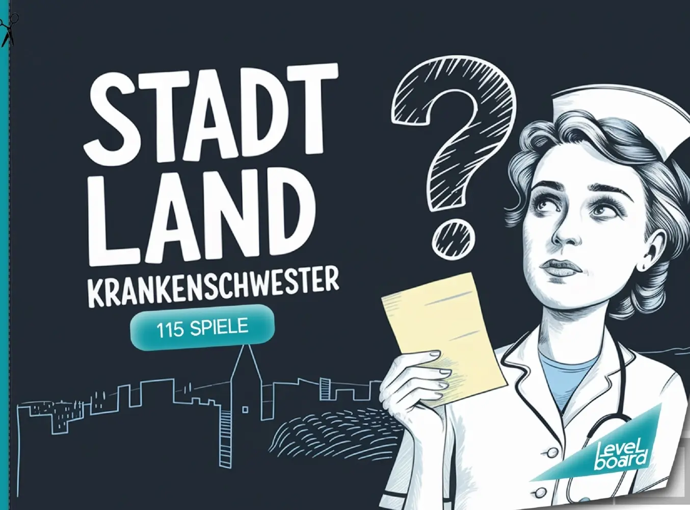 Cover: 9783693197998 | Stadt, Land, Krankenschwester - 115 Spielblöcke | levelBoard Spiele