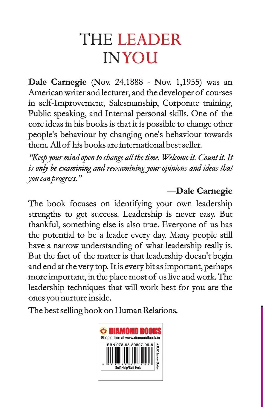 Rückseite: 9789389807998 | The Leader in You | Dale Carnegie | Taschenbuch | Englisch | 2020